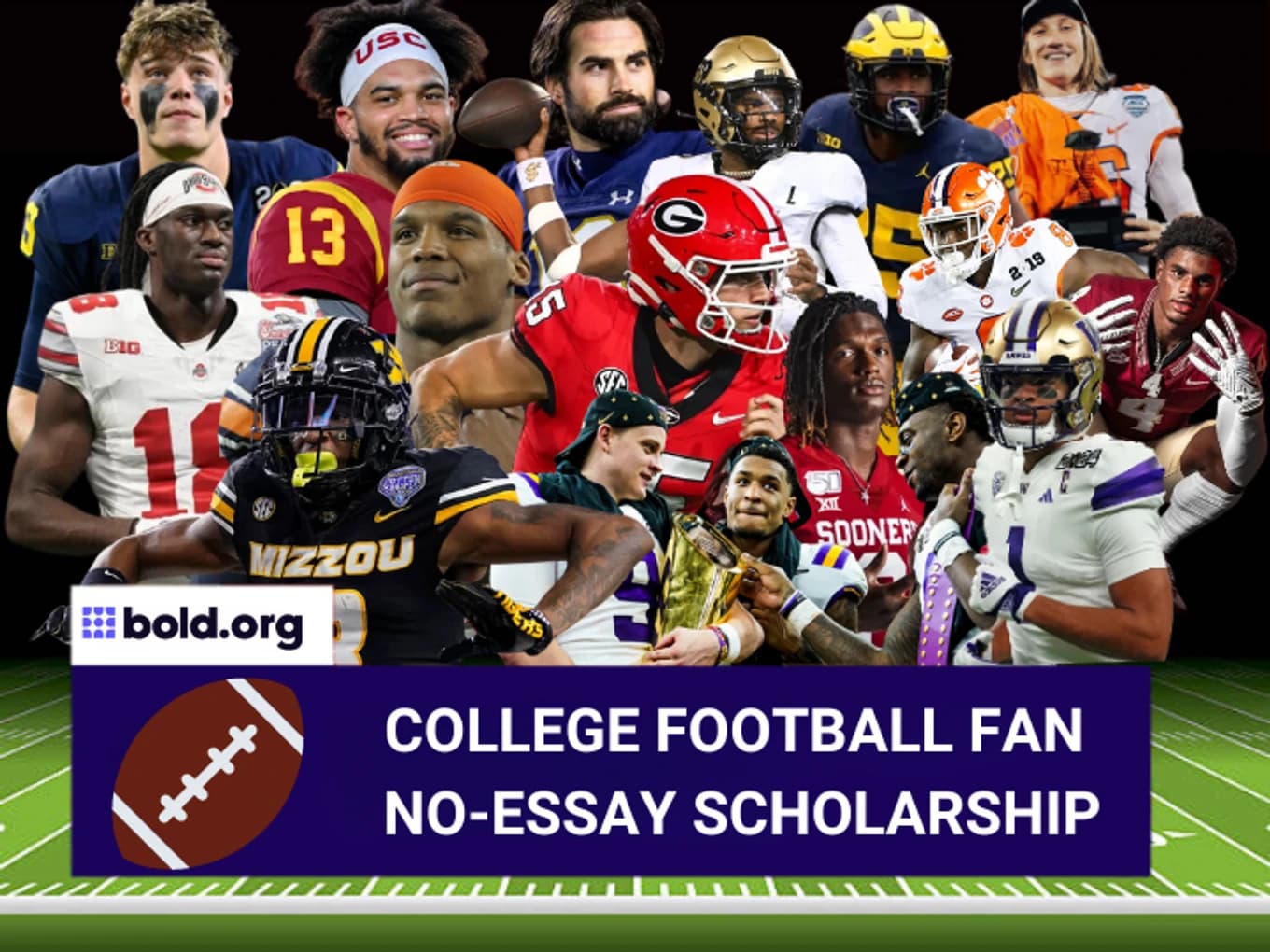 College Football Fan No-Essay Scholarship