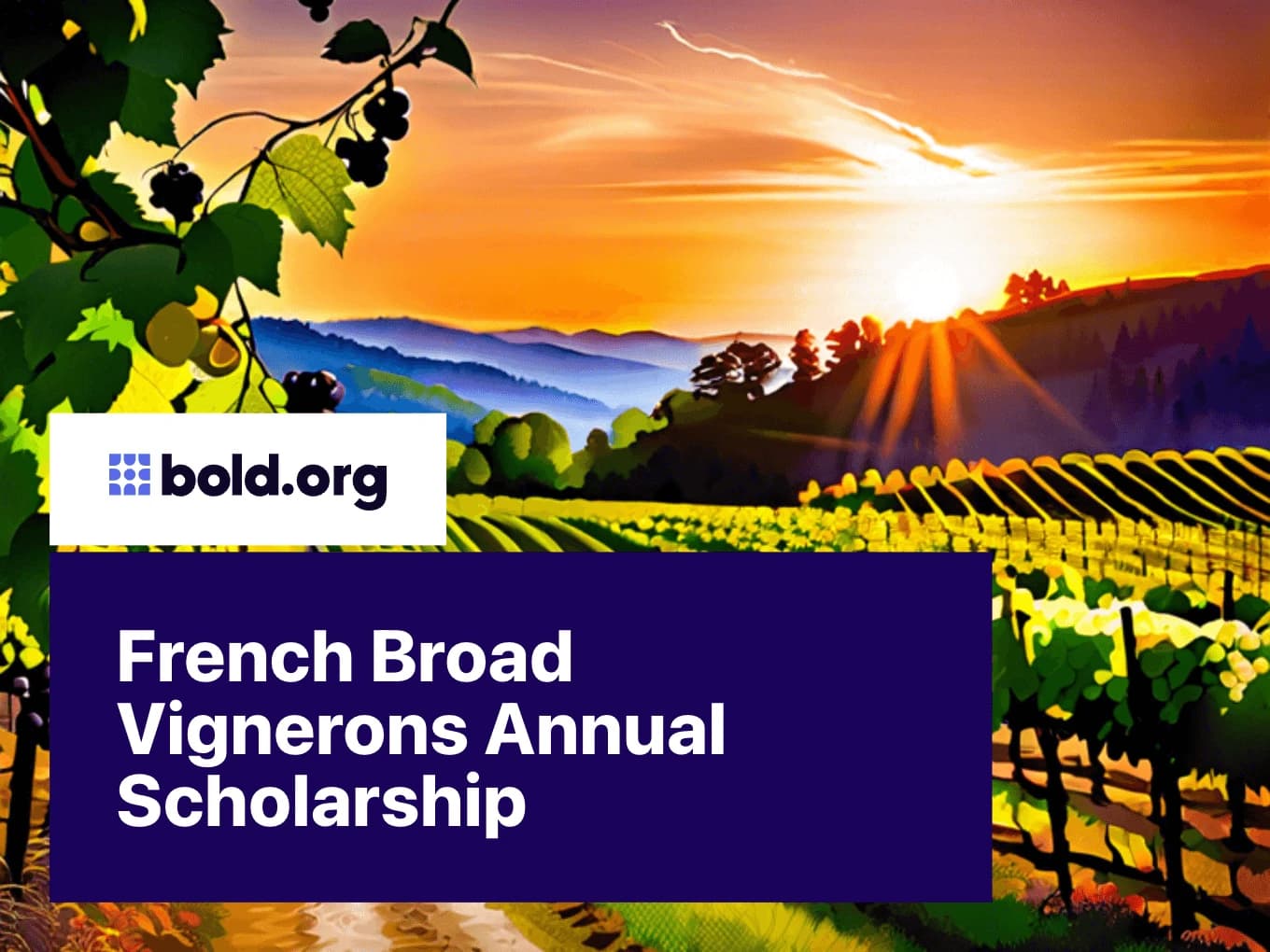 French Broad Vignerons Annual Scholarship