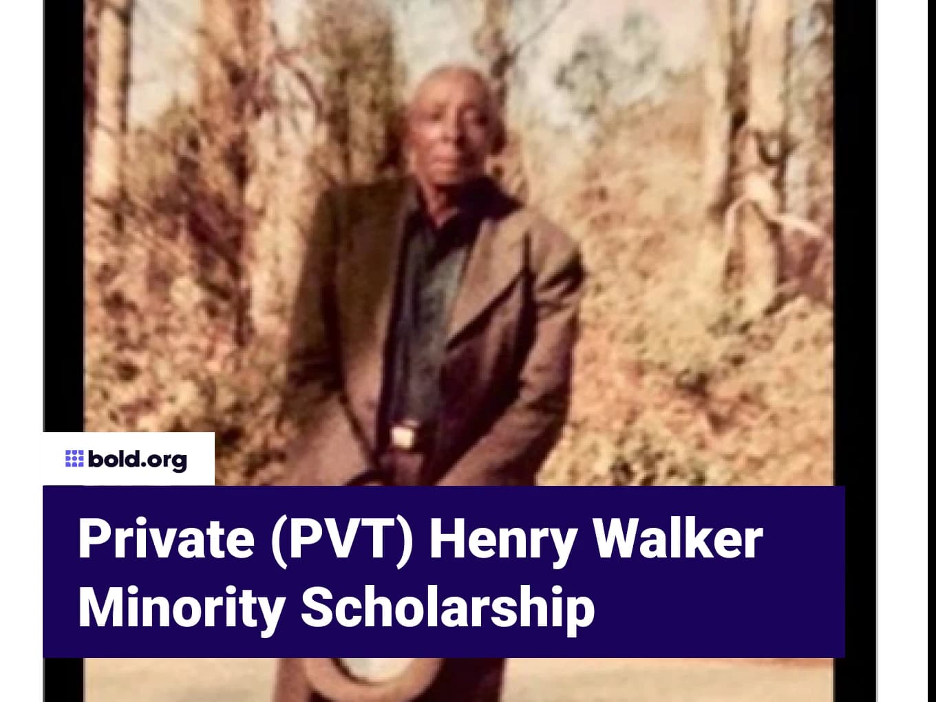 Private (PVT) Henry Walker Minority Scholarship