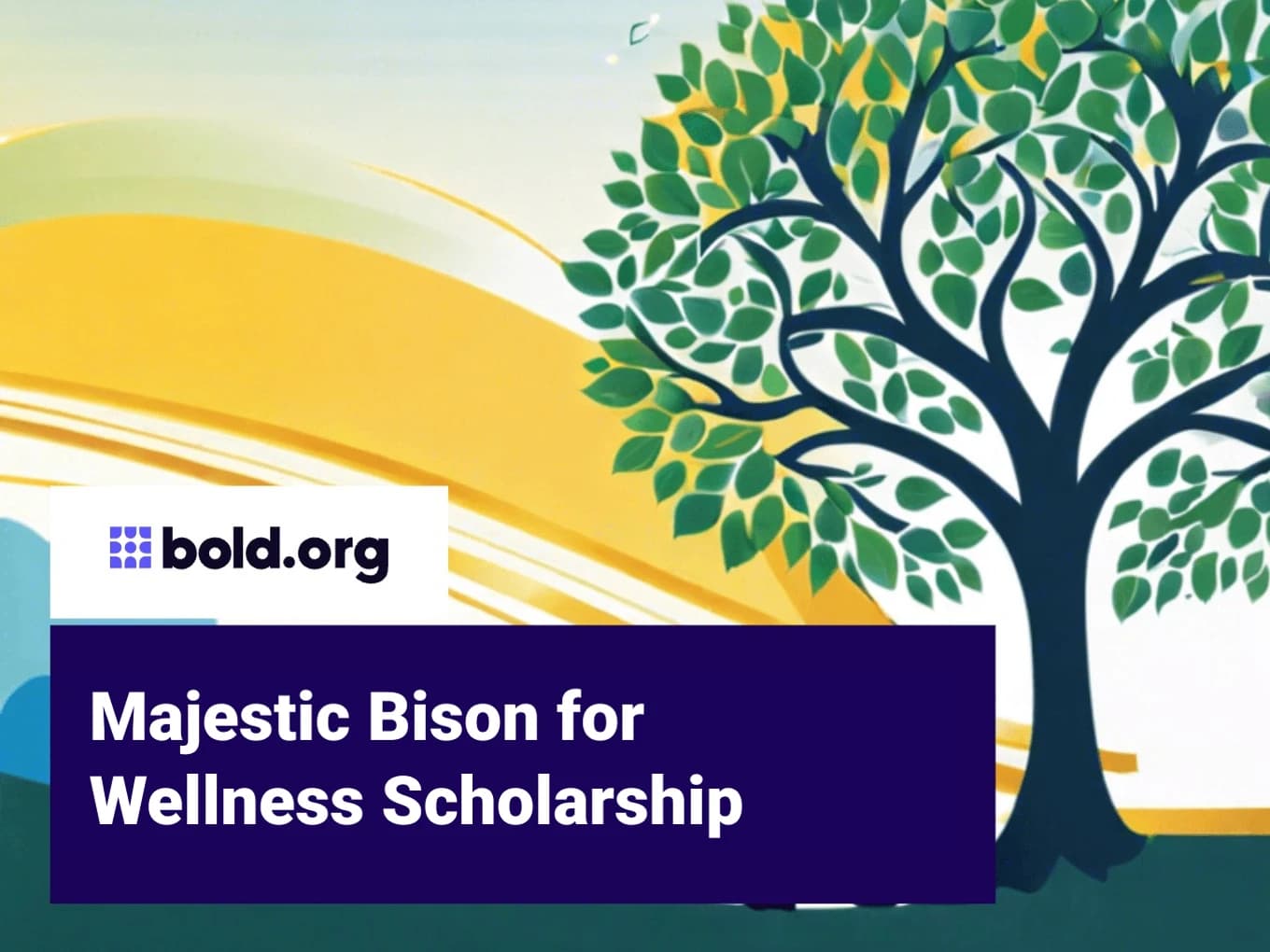 Majestic Bison for Wellness Scholarship